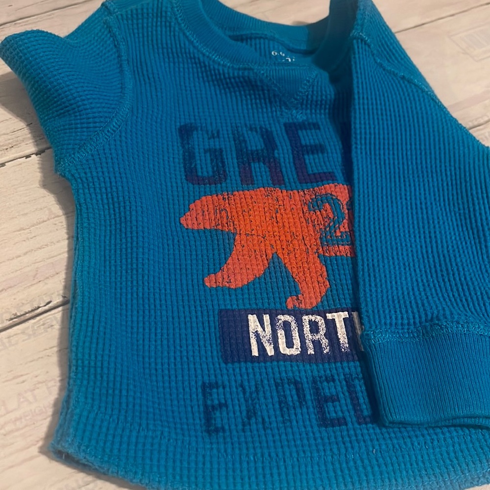 Boy’s Long-Sleeve Thermal Shirt (Size 6-9 Months) - Children’s Place
